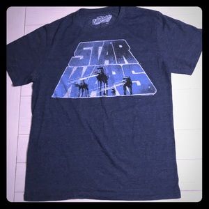 Vintage Star Wars Blue Grey T-shirt